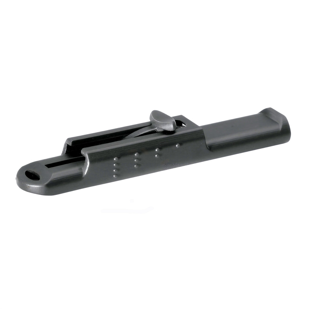 Slightly angled side view of the Vocal Trainer in a horizontal orientation.