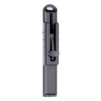 Slightly angled front view of the Vocal Trainer with the sliding piece in the open position.