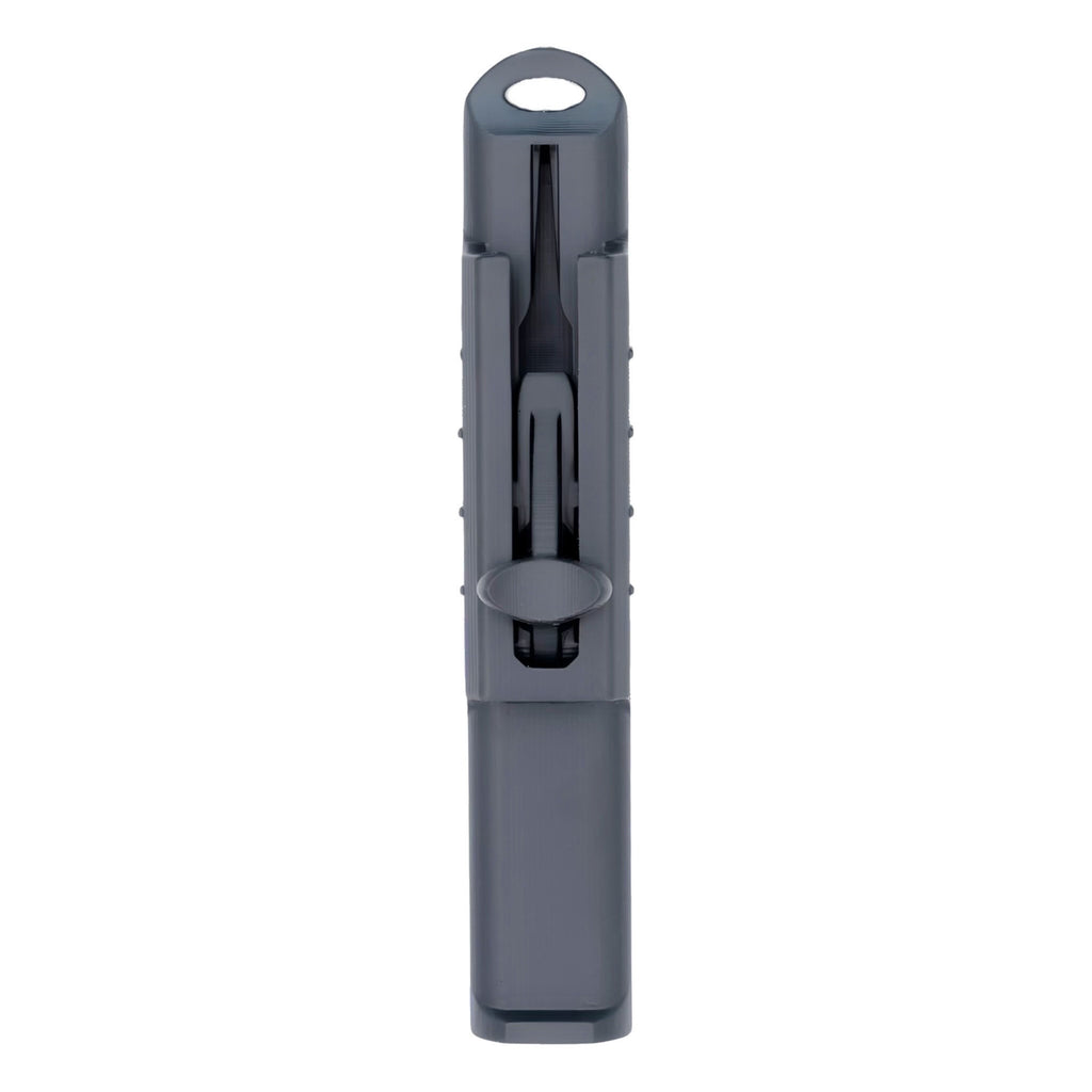 Front view of the Vocal Trainer with the sliding piece in the open position.