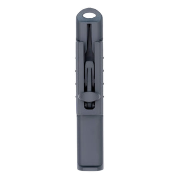 Front view of the Vocal Trainer with the sliding piece in the open position.