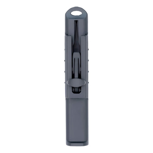 Front view of the Vocal Trainer with the sliding piece in the open position.